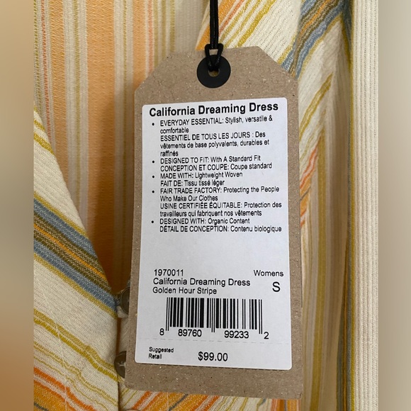 Prana California Dreaming Dress-Size S-NWT - Picture 3 of 4